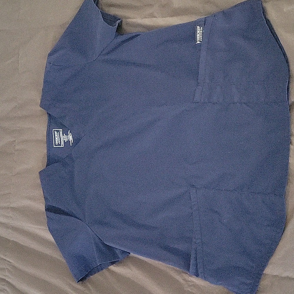 Cherokee Scrub Top, LG, Blue